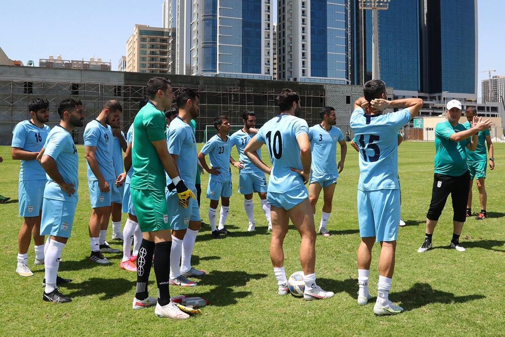 تمرین تیم ملی فوتبال ایران بعد از شکست هنگ کنگ برگزار شد