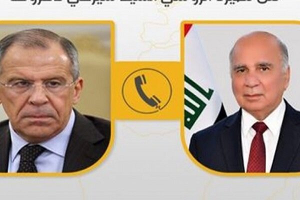 وزیران خارجه عراق و روسیه درباره تحولات خاورمیانه رایزنی کردند