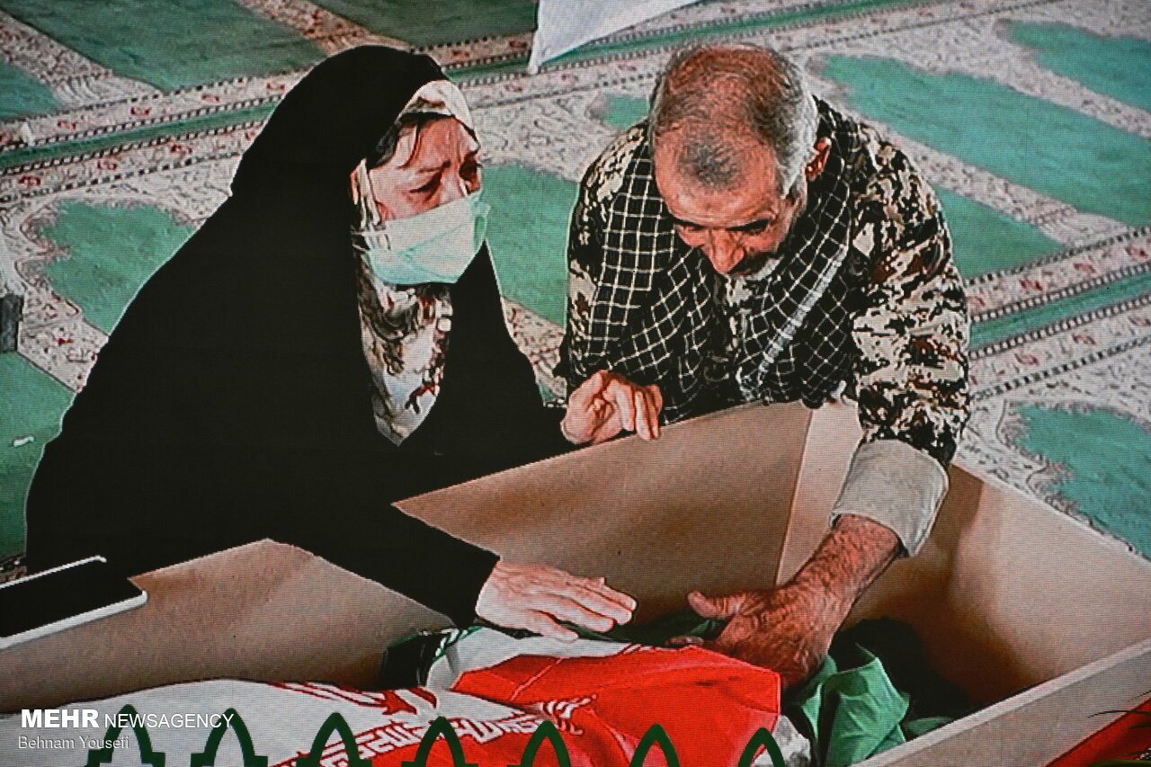 وداع مردم اراک با پیکر سردار شهید سعید مجیدی