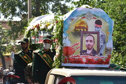 مراسم تشییع و خاکسپاری شهید سعید مجیدی در اراک