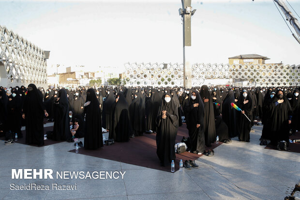 عزاداری شهادت امام صادق علیه السلام در میدان امام حسین (ع)