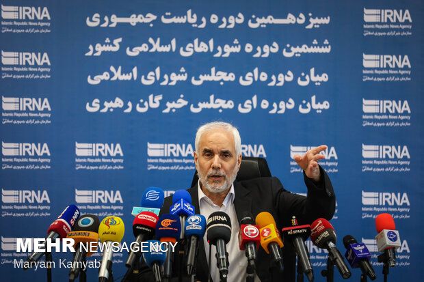 نشست خبری محسن مهرعلیزاده کاندیدای سیزدهمین دوره انتخابات ریاست جمهوری