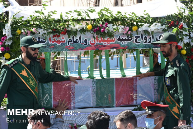 مراسم تشییع و خاکسپاری سردار شهید سعید مجیدی در اراک