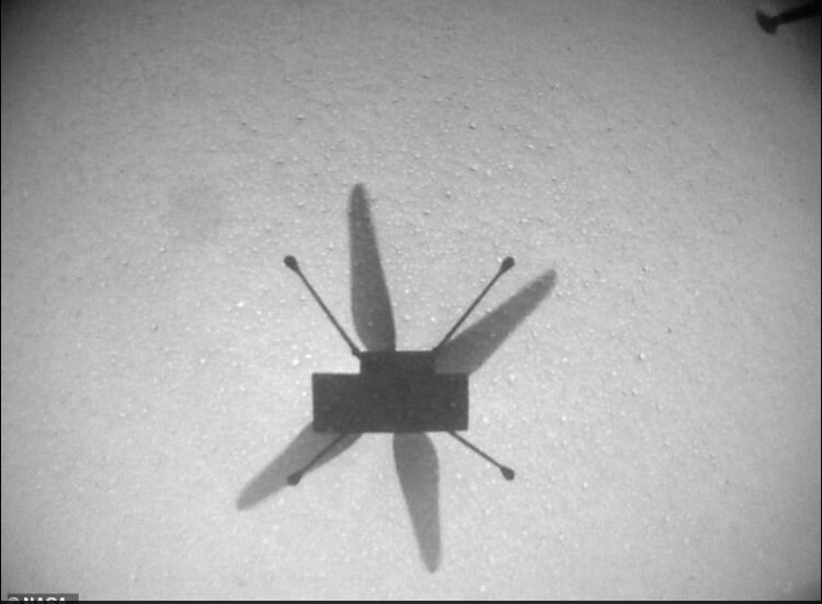 هلی کوپتر «نبوغ» برای هفتمین بار در مریخ پرواز کرد