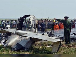 میانمار میں فوجی طیارہ کے حادثے میں 12 افراد ہلاک