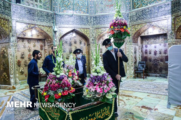 Hazrat Masoumeh Shrine on eve of Girls Day