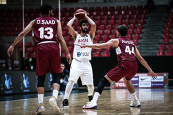 دیدار تیم ملی بسکتبال ایران و قطر