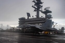 American navy aircraft carrier enters South China Sea