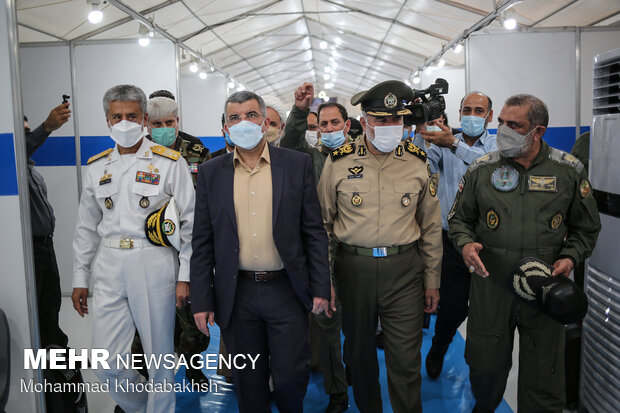 افتتاح بیمارستان صحرایی یکصد تخت‌خوابی شهید کشوری ارتش