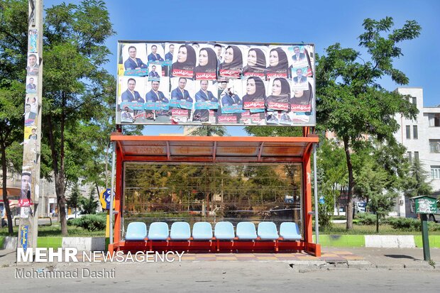 تبلیغات کاندید های شورای شهر در اردبیل