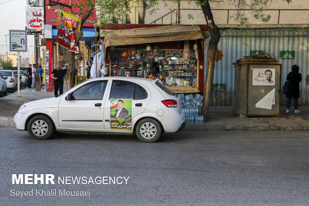 تبلیغات انتخاباتی در خیابان های اهواز
