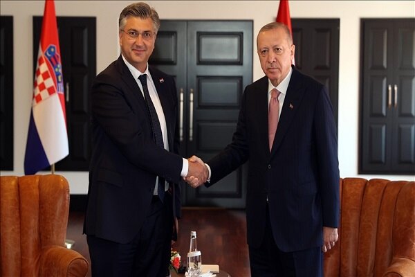 اردوغان با نخست وزیر کرواسی دیدار کرد
