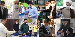 مداحان و سخنرانان مذهبی رأی خود را به صندوق انداختند