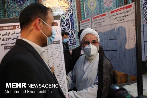 Celebration of elections in Hosseiniyahs of Jamaran, Ershad