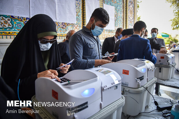 Iranians cast votes in Presidential election