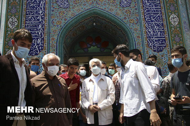 حضور سعید جلیلی در مسجد فاطمی