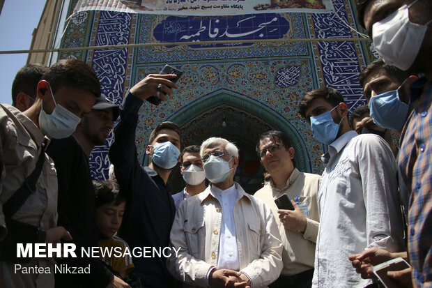 حضور سعید جلیلی در مسجد فاطمی