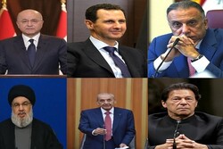 عالمی رہنماؤں کی طرف سے ایران کے نو منتخب صدر کو تہنیتی پیغامات