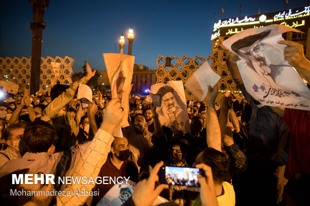 شادی مردم تهران بعد از پیروزی ابراهیم رئیسی در انتخابات 36
