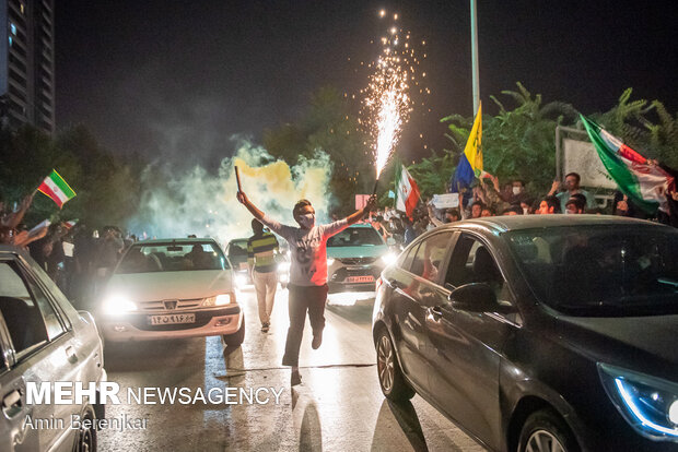 People in Shiraz, Tabriz celebrate Raeisi's victory