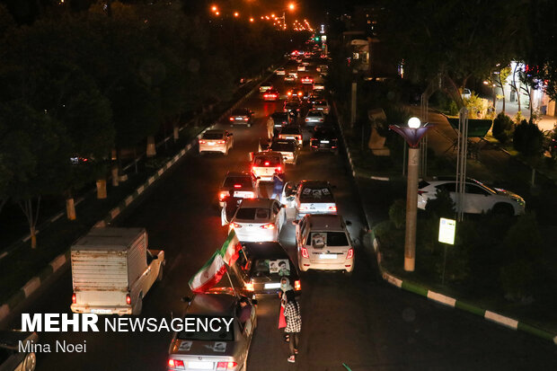 People in Shiraz, Tabriz celebrate Raeisi's victory