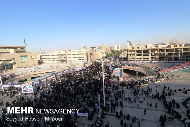 جشن بزرگ پیروزی انتخابات در مشهد
