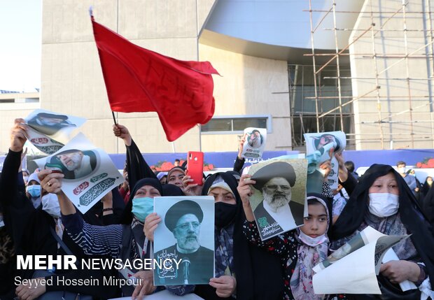 جشن بزرگ پیروزی انتخابات در مشهد