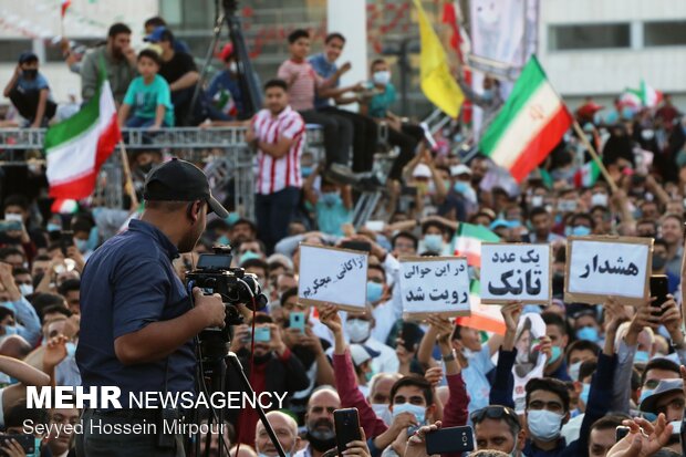 جشن بزرگ پیروزی انتخابات در مشهد