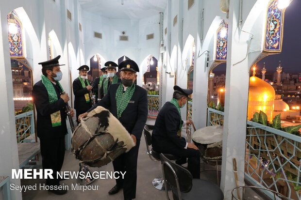 Naqareh drum playing ritual at Imam Reza (AS) holy shrine