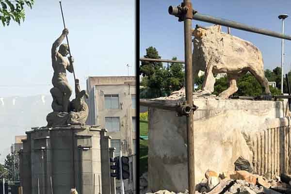 انتقاد از نحوه جمع‌آوری مجسمه‌های شهری توسط شهرداری تهران