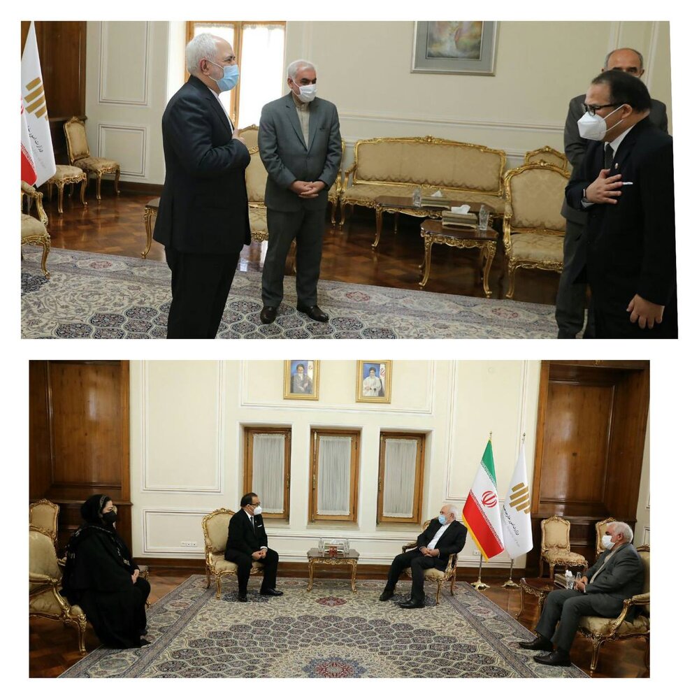 4 ongoing foreign envoys bid farewell to FM Zarif on Mon.