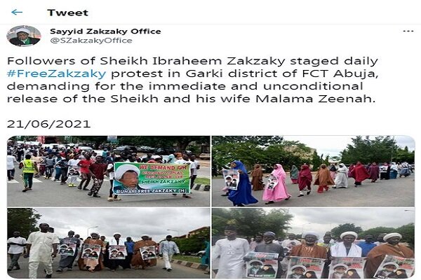 Zakzaky’s supporters hold protest rally in Nigeria