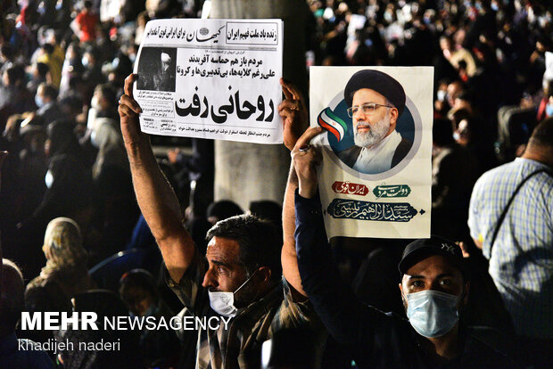 People in Isfahan celebrate ‘Raeisi’ election victory