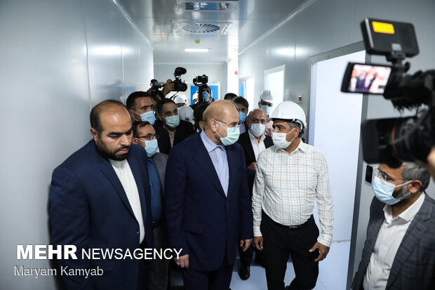 Ghalibaf's visit to Coronavirus vaccine factory