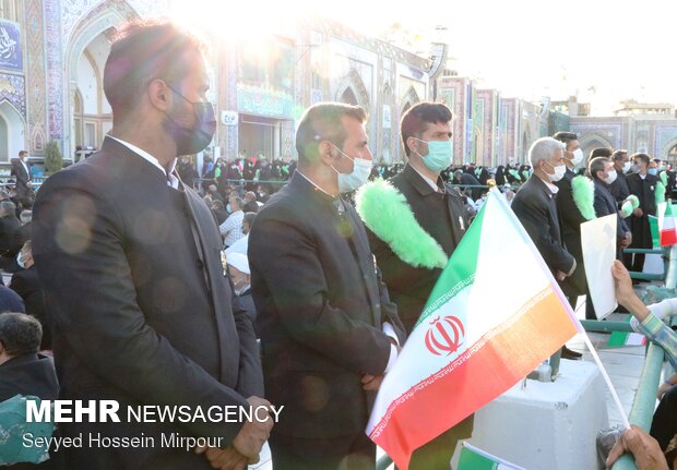 جشن میلاد با سعادت حضرت رضا (ع) در مشهد با سخنرانی رئیس جمهور منتخب