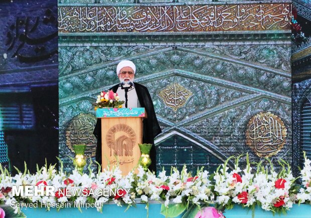 جشن میلاد با سعادت حضرت رضا (ع) در مشهد با سخنرانی رئیس جمهور منتخب