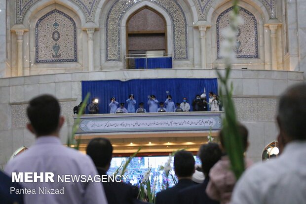 برگزاری مراسم خطبه خوانی خادمیاران رضوی در مرقد مطهر امام خمینی(ره)