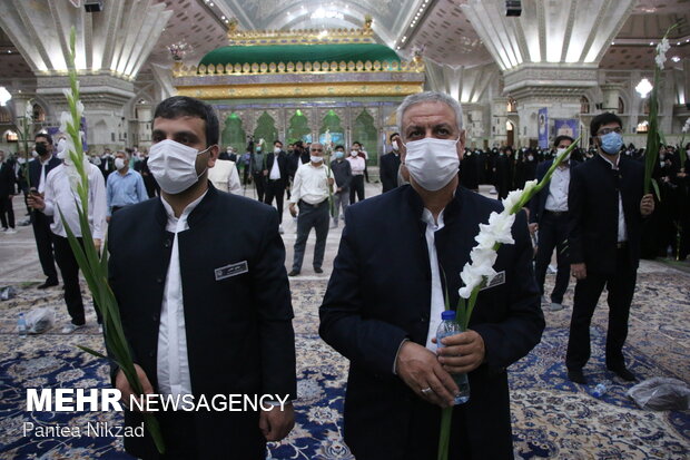 Imam Reza birthday anniv. held in Imam Khomeini Mausoleum