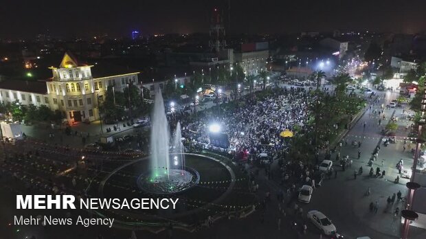 جشن پیروزی حجت‌الاسلام رئیسی در رشت