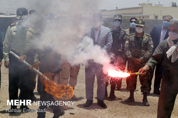 Police destroys 16 tons of illegal drugs in S Iran