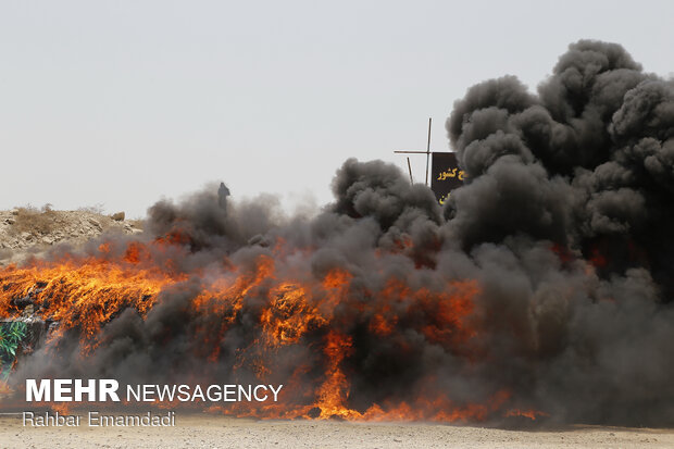 Police destroys 16 tons of illegal drugs in S Iran