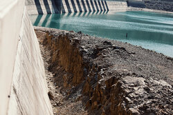 حجم ذخیره آب سد اکباتان به ۳.۵ میلیون متر مکعب رسید