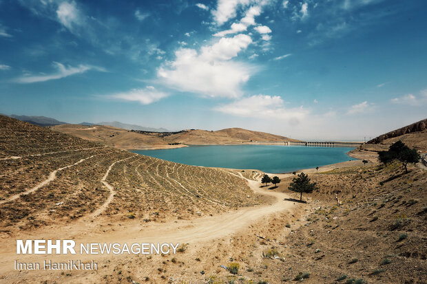 تنش آبی در سد اکباتان - همدان