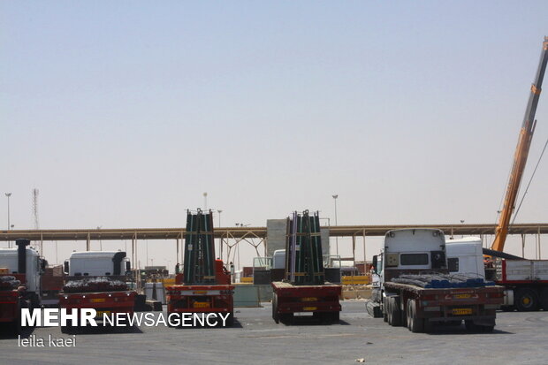 مصالح ساختمانی بیشترین کالای صادراتی در مرز مهران است