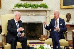 Biden reiterates anti-Iranian claims in meeting with Rivlin