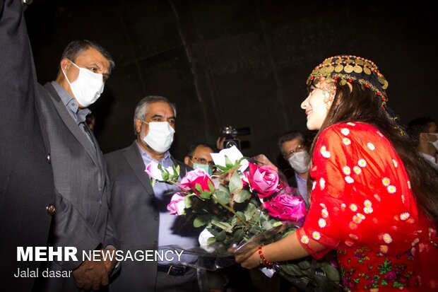 افتتاح پروژه جاده جدید سنندج-مریوان