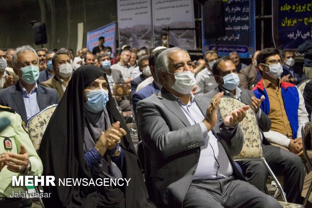 افتتاح پروژه جاده جدید سنندج-مریوان