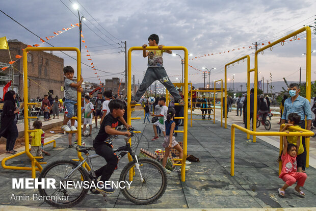 افتتاح پروژه پیاده راه ورزش در شیراز