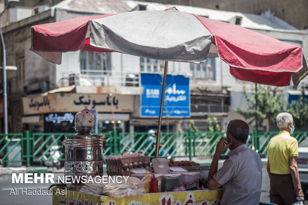 People of Tehran in face of summer heat