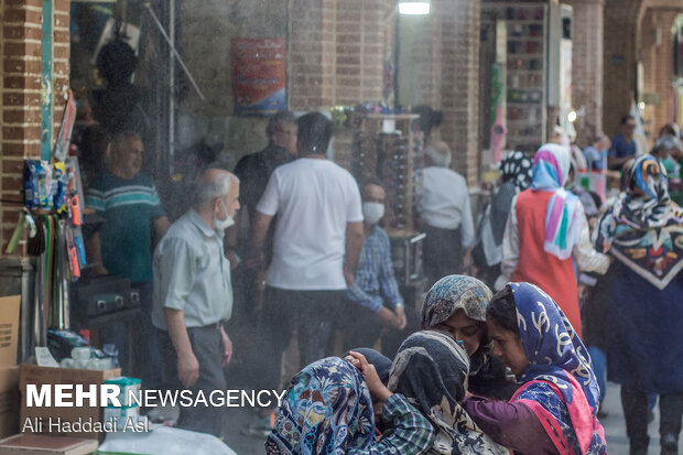 People of Tehran in face of summer heat